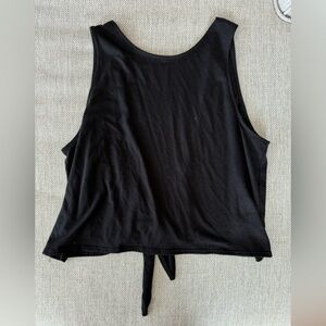 Black Backless Summer Tank - Size S